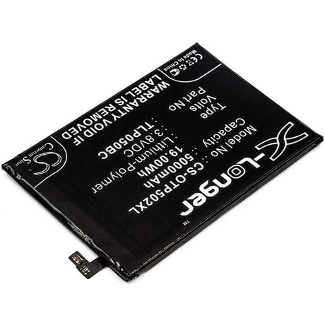 3.8V, Li-Polymer, 5000mAh, SmartPhone battery fits Alcatel, Cac5000006cc, 5023f, One Touch Pixi 4 Plus Power, 19Wh Mobile, SmartPhone Cameron Sino Technology Limited (Smartphone)