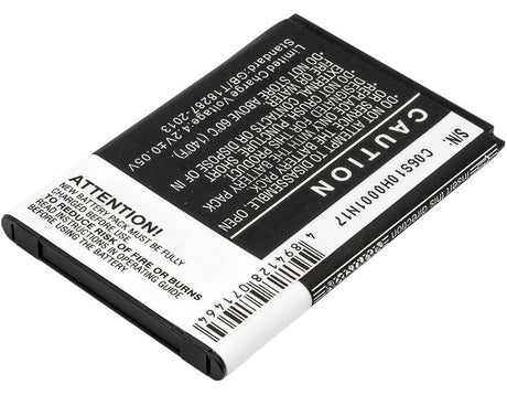 3.7V, Li-ion, 1750mAh, SmartPhone battery fits Srf, Mегафон, Megafon, Mtc, Tcl, Alcatel, By75, One Touch 993d, One Touch 995, 6.48Wh Mobile, SmartPhone Cameron Sino Technology Limited (Smartphone)