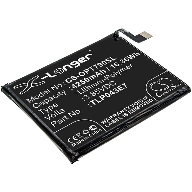 3,85V, Li-Polymer, 4250mAh, batterie pour smartphone compatible avec Alcatel, T-mobile, Tlp043e1, T790h, T790s, 16,36Wh Mobile, Smartphone Cameron Sino Technology Limited (Smartphone)