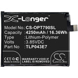 3,85V, Li-Polymer, 4250mAh, batterie pour smartphone compatible avec Alcatel, T-mobile, Tlp043e1, T790h, T790s, 16,36Wh Mobile, Smartphone Cameron Sino Technology Limited (Smartphone)