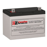 Batterie pour Alpha Technologies Ebp 144e (032-059-xx) (12 pour faire un ensemble) UPS, 1 x 12v, 90ah - 1080wh Batteries UPS gamme CB