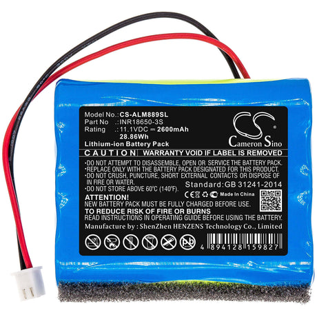 11.1V, Li-ion, 2600mAh, Speaker battery fits Altec Lansing, Imw888-blg, Imw888s, 28.86Wh Speaker Cameron Sino Technology Limited