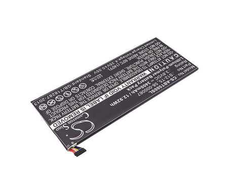 3.8V, Li-Polymer, 3400mAh, Tablet battery fits Amazon, 58-000067, 12.92Wh Tablet Cameron Sino Technology Limited