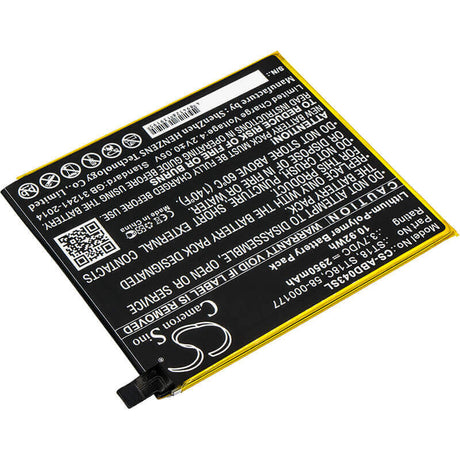 3.7V, Li-Polymer, 2950mAh, Tablet battery fits Amazon, 58-000177, B01gew27da, Kindle Fire 7", 10.92Wh Tablet Cameron Sino Technology Limited