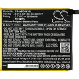 3.7V, Li-Polymer, 2950mAh, Tablet battery fits Amazon, 58-000177, B01gew27da, Kindle Fire 7", 10.92Wh Tablet Cameron Sino Technology Limited