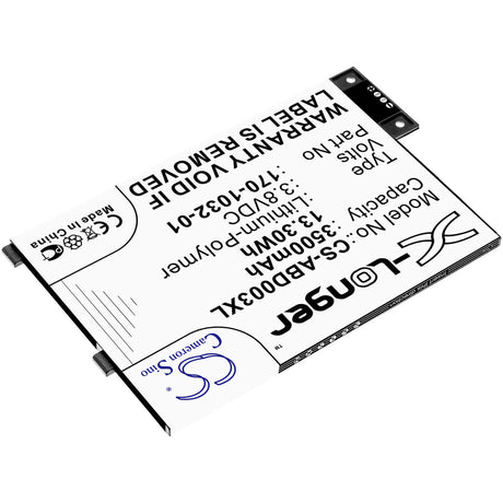 3500mah, E-Reader Battery For Amazon, Kindle 3, Kindle 3 Wi-fi, Kindle 3g, 3.7v, 9.62wh E-book, E-reader Cameron Sino Technology Limited