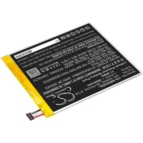 3.8V, Li-Polymer, 3000mAh, Tablet battery fits Amazon, 58-000255, Kindle Fire 2019 9th Generatio, Kindle Fire M8s26g, 11.40Wh Tablet Cameron Sino Technology Limited