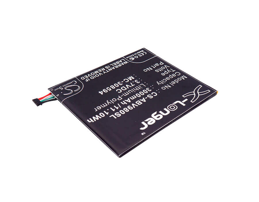 3.7V, Li-Polymer, 3000mAh, Tablet battery fits Amazon, Mc-308594, Kindle Fire 7 5tth Gen, Sv98ln, 11.10Wh Tablet Cameron Sino Technology Limited
