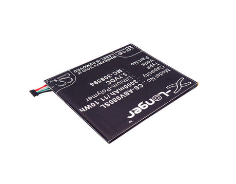 3.7V, Li-Polymer, 3000mAh, Tablet battery fits Amazon, Mc-308594, Kindle Fire 7 5tth Gen, Sv98ln, 11.10Wh Tablet Cameron Sino Technology Limited