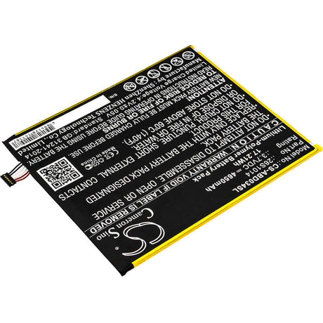 3.7V, Li-Polymer, 4650mAh, Tablet battery fits Amazon, 26s1014, Kindle Fire 8 7 Generation, Kindle Fire 8.7, 17.21Wh Tablet Cameron Sino Technology Limited