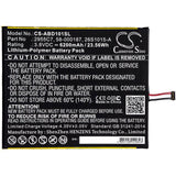 3.8V, Li-Polymer, 6200mAh, 58-000377 Tablet battery fits amazon fire hd 10 (11th generation), Kindle Fire Hd 10.1 7th, 23.56Wh Tablet Cameron Sino Technology Limited