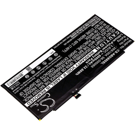 3.8V, Li-Polymer, 6000mAh, Tablet battery fits Amazon, 26s1004, Gpz45rw, Gu045rw, 22.80Wh Tablet Cameron Sino Technology Limited