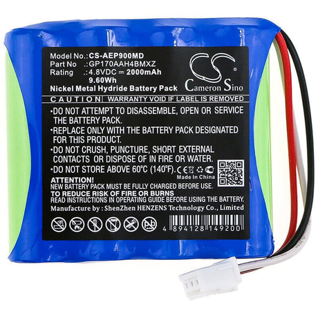 4.8V, Ni-MH, 2000mAh, Medical battery fits American Diagnostic, Gp170aah4bmxz, 2594074, Adc E-sphyg 2, 9.60Wh Medical Cameron Sino Technology Limited (Medical)