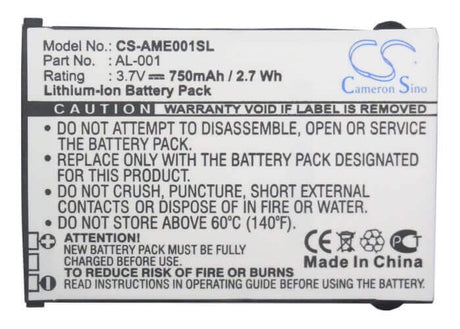 3.7V, Li-ion, 750mAh, SmartPhone battery fits Orange, Amoi, Al-001, Al-001, 2.78Wh Mobile, SmartPhone Cameron Sino Technology Limited (Smartphone)