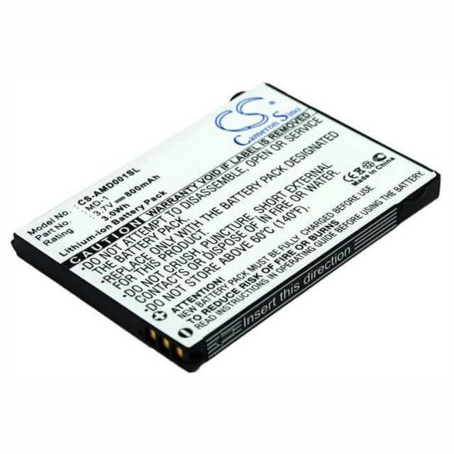 3.7V, Li-ion, 800mAh, SmartPhone battery fits Amoi, Md-1, Md-1, 2.96Wh Mobile, SmartPhone Cameron Sino Technology Limited (Smartphone)