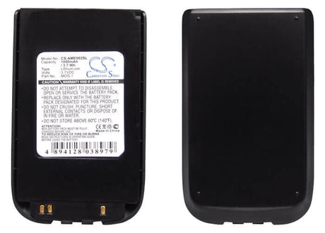 3.7V, Li-ion, 1000mAh, SmartPhone battery fits Amoi, Mos-1, Mos-1, 3.7Wh Mobile, SmartPhone Cameron Sino Technology Limited (Smartphone)