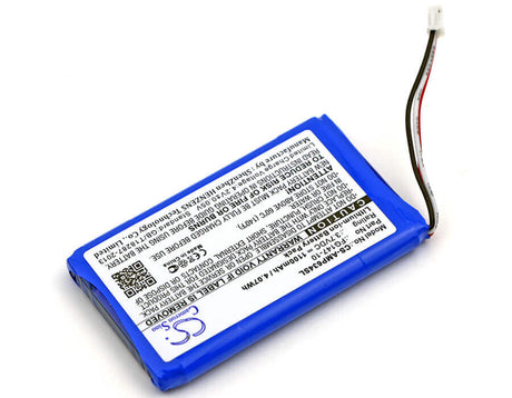 3.7V, Li-ion, 1100mAh, Remote Control battery fits Amx, Fg148-04, Mio Modero Remote Controls, Mio R-4 Mio Modero Remote, 4.07Wh Remote Control Cameron Sino Technology Limited
