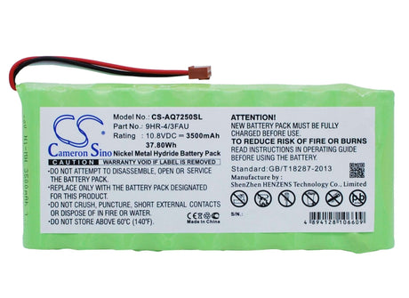 10.8V, Ni-MH, 3500mAh, Equipment battery fits Ando, 9hr-4/3fau, AQ7250, Aq7250 Mini-otdr, 37.8Wh Equipment, Survey, Test Cameron Sino Technology Limited