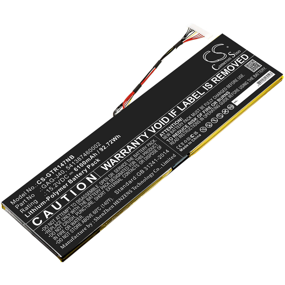 Battery For Aorus, 17 Ya Gaming 15.2v, 6100mah - 92.72wh Notebook, Laptop Cameron Sino Technology Limited   