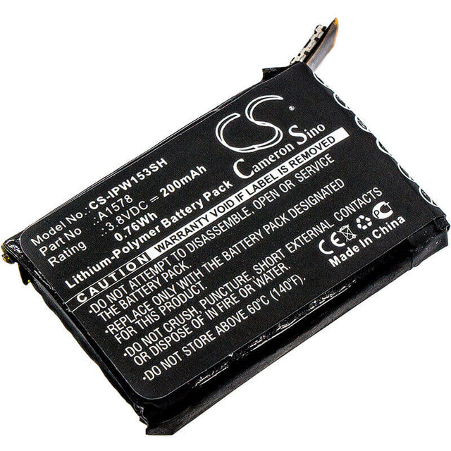 3.8V, Li-Polymer, 200mAh, Smartwatch battery fits Apple, A1578, A1553, A1554, 0.76Wh Smartwatch Cameron Sino Technology Limited
