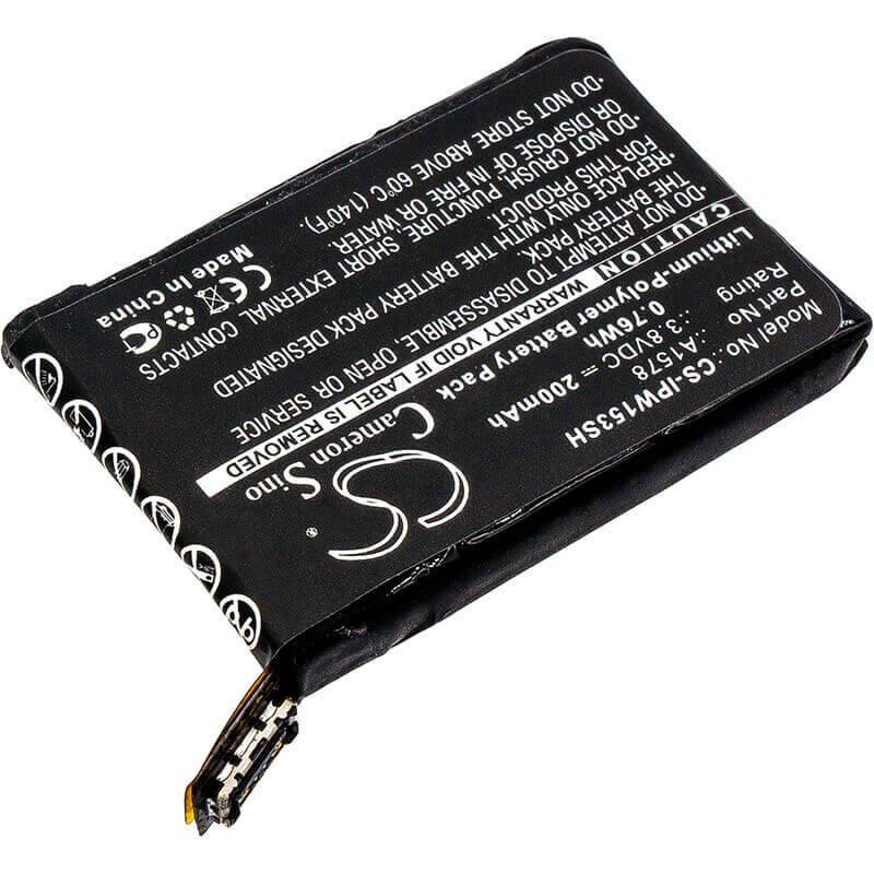 3.8V, Li-Polymer, 200mAh, Smartwatch battery fits Apple, A1578, A1553, A1554, 0.76Wh Smartwatch Cameron Sino Technology Limited