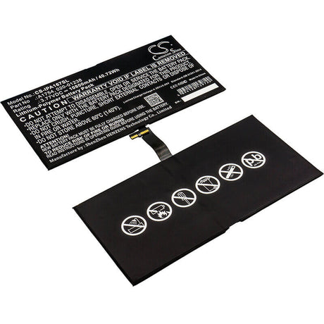 3.77V, Li-Polymer, 10800mAh, Tablet battery fits Apple, 020-01238, A1670, A1671, 40.72Wh Tablet Cameron Sino Technology Limited
