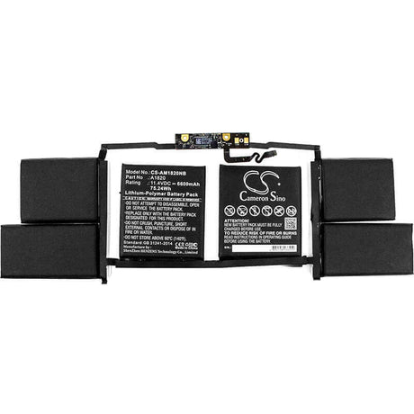 Notebook Battery For Apple, A1707, Macbook Pro "core I7" 2.6 15" Touch/late 2016, 11.4v, 6600mah - 75.24wh Notebook, Laptop Cameron Sino Technology Limited
