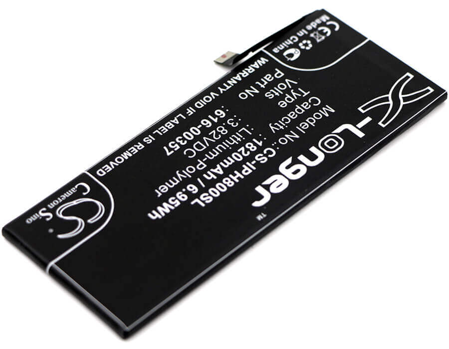 3.82V, Li-Polymer, 1820mAh, SmartPhone battery fits Apple, 616-00357, A1863, Iphone 8, 6.95Wh Mobile, SmartPhone Cameron Sino Technology Limited (Smartphone)