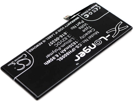3.82V, Li-Polymer, 1820mAh, SmartPhone battery fits Apple, 616-00357, A1863, Iphone 8, 6.95Wh Mobile, SmartPhone Cameron Sino Technology Limited (Smartphone)