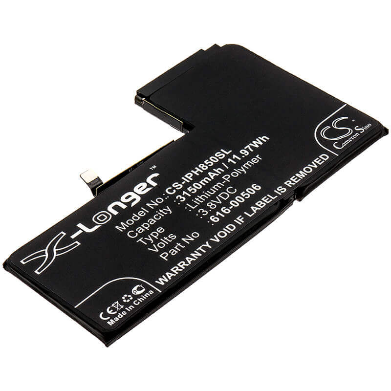 3.8V, Li-Polymer, 3150mAh, SmartPhone battery fits Apple, 616-00506, A1921, A2014, 11.97Wh Mobile, SmartPhone Cameron Sino Technology Limited (Smartphone)