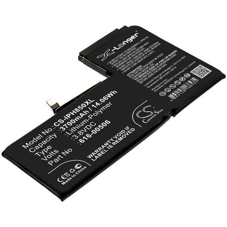 3.8V, Li-Polymer, 3700mAh, SmartPhone battery fits Apple, 616-00506, A1921, A2014, 14.06Wh Mobile, SmartPhone Cameron Sino Technology Limited (Smartphone)