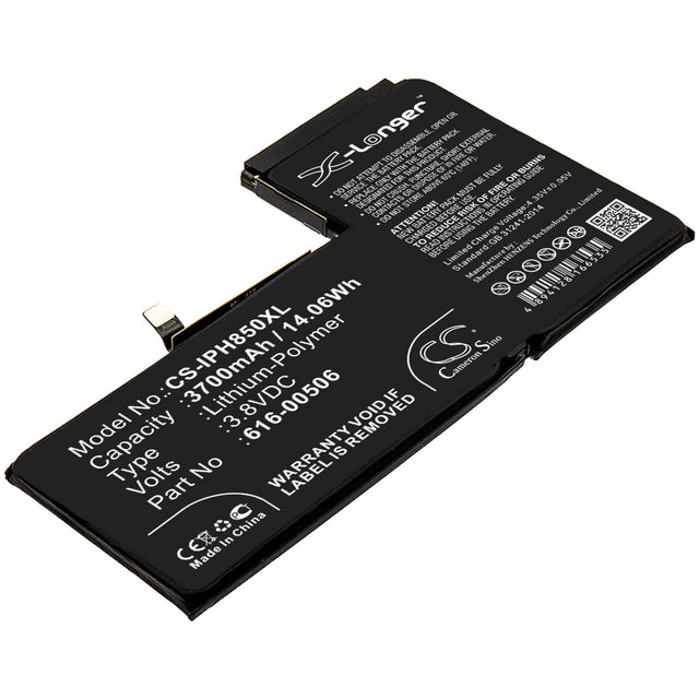 3.8V, Li-Polymer, 3700mAh, SmartPhone battery fits Apple, 616-00506, A1921, A2014, 14.06Wh Mobile, SmartPhone Cameron Sino Technology Limited (Smartphone)