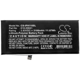 3.83V, Li-Polymer, 3100mAh, SmartPhone battery fits Apple, 616-00641, A2111, A2221, 11.87Wh Mobile, SmartPhone Cameron Sino Technology Limited (Smartphone)