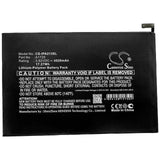 3.82V, Li-Polymer, 4520mAh, Tablet battery fits Apple, A1725, A2114, A2124, 17.27Wh Tablet Cameron Sino Technology Limited