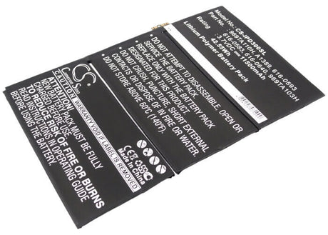 3.7V, Li-Polymer, 11500mAh, Tablet battery fits Apple, 3h857, A1389, A1403a, 42.55Wh Tablet Cameron Sino Technology Limited
