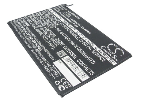 3.7V, Li-Polymer, 6400mAh, Tablet battery fits Apple, A1489, A1489, A1490, 23.68Wh Tablet Cameron Sino Technology Limited