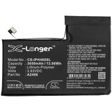 3.83V, Li-Polymer, 3650mAh, SmartPhone battery fits Apple, A2466, Iphone 12 Pro Max, 13.98Wh Mobile, SmartPhone Cameron Sino Technology Limited (Smartphone)