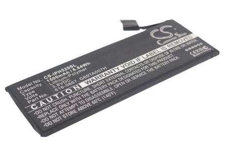 3.8V, Li-Polymer, 1500mAh, SmartPhone battery fits Apple, 616-0667, A1456, A1507, 5.7Wh Mobile, SmartPhone Cameron Sino Technology Limited (Smartphone)