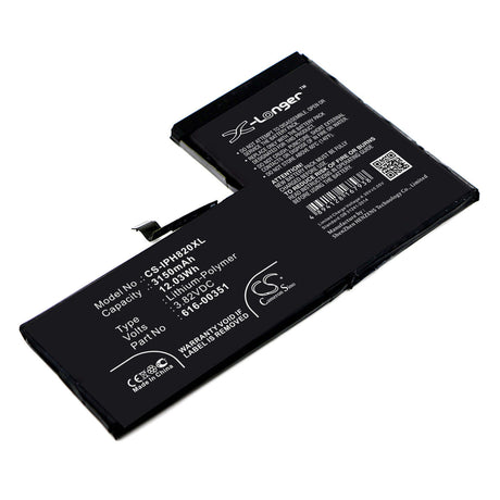 3.82V, Li-Polymer, 3150mAh, SmartPhone battery fits Apple, 616-00351, Iphone X, Mqa52ll/a, 12.03Wh Mobile, SmartPhone Cameron Sino Technology Limited (Smartphone)