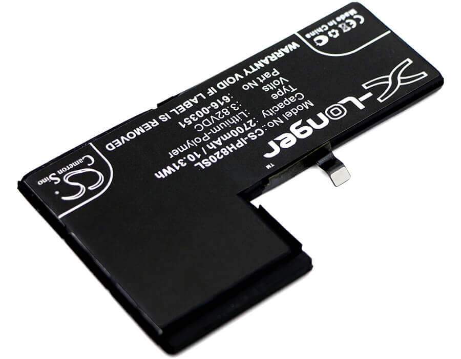 3.82V, Li-Polymer, 2700mAh, SmartPhone battery fits Apple, 616-00351, Iphone X, Mqa52ll/a, 10.31Wh Mobile, SmartPhone Cameron Sino Technology Limited (Smartphone)