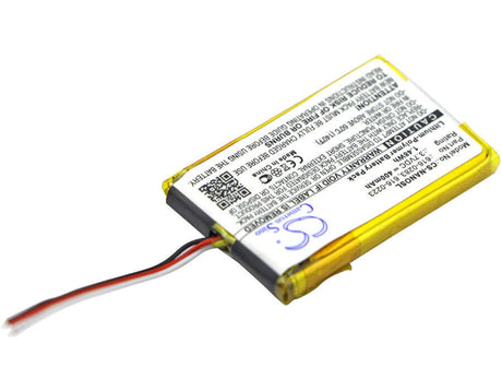3.7V, Li-Polymer, 400mAh, Media Player battery fits Apple, 616-0223, Ipod Nano 2gb, Ipod Nano 4gb, 1.48Wh Media Player Cameron Sino Technology Limited