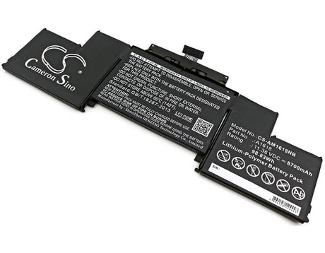 Notebook Battery For Apple, Macbook Pro 15" A1398 Retina 2015 11.36v, 8700mah - 98.83wh Notebook, Laptop Cameron Sino Technology Limited