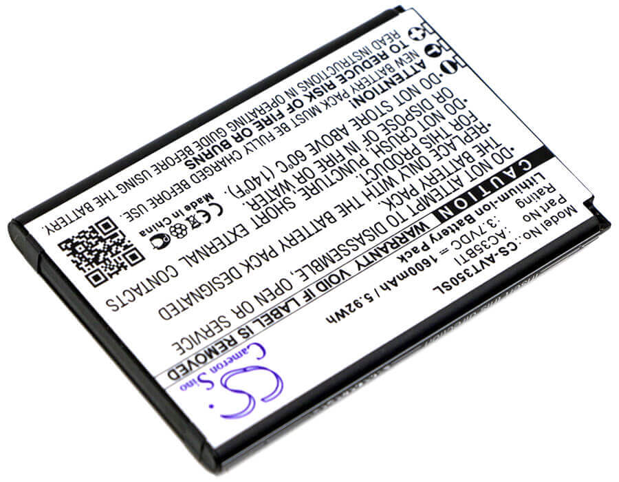 3.7V, Li-ion, 1600mAh, SmartPhone battery fits Archos, Ac35bti, 35b Titanium, 35b Titanium Dual Sim, 5.92Wh Mobile, SmartPhone Cameron Sino Technology Limited (Smartphone)