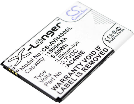 3.7V, Li-ion, 1500mAh, SmartPhone battery fits Archos, Ac40he, 40 Helium, 5.55Wh Mobile, SmartPhone Cameron Sino Technology Limited (Smartphone)