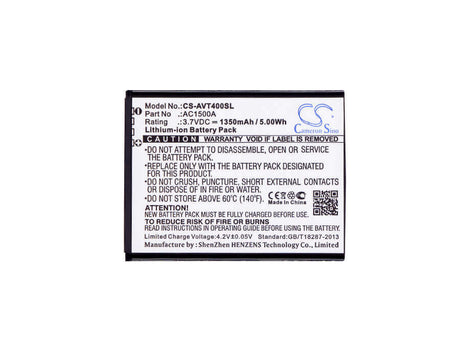 Battery For Archos, 40 Titanium 3.7v, 1350mah - 5.00wh Batteries for Electronics Cameron Sino Technology Limited (Suspended)