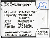 3.7V, Li-ion, 2200mAh, SmartPhone battery fits Archos, Ac50cpl, 50c Platinum, 8.14Wh Mobile, SmartPhone Cameron Sino Technology Limited (Smartphone)