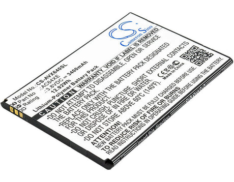 3.8V, Li-Polymer, 3400mAh, SmartPhone battery fits Archos, Ac64xe, 64 Xenon, 12.92Wh Mobile, SmartPhone Cameron Sino Technology Limited (Smartphone)
