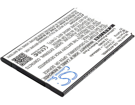 3.8V, Li-Polymer, 3400mAh, SmartPhone battery fits Archos, Ac64xe, 64 Xenon, 12.92Wh Mobile, SmartPhone Cameron Sino Technology Limited (Smartphone)