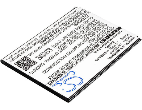 3.7V, Li-ion, 2300mAh, SmartPhone battery fits Archos, Ac55hep, A55 Helium, Helium +, 8.51Wh Mobile, SmartPhone Cameron Sino Technology Limited (Smartphone)