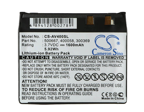 Battery For Archos Av420, Pma4000, Pma430 3.7v, 1600mah - 5.92wh Batteries for Electronics Cameron Sino Technology Limited (Suspended)   